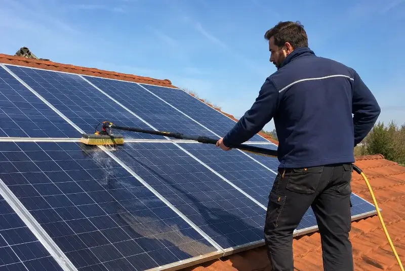 Nettoyage et entretien de panneaux solaires à Douville