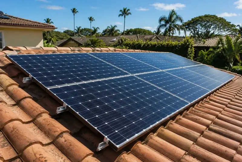 Installation de panneaux solaires à Douville